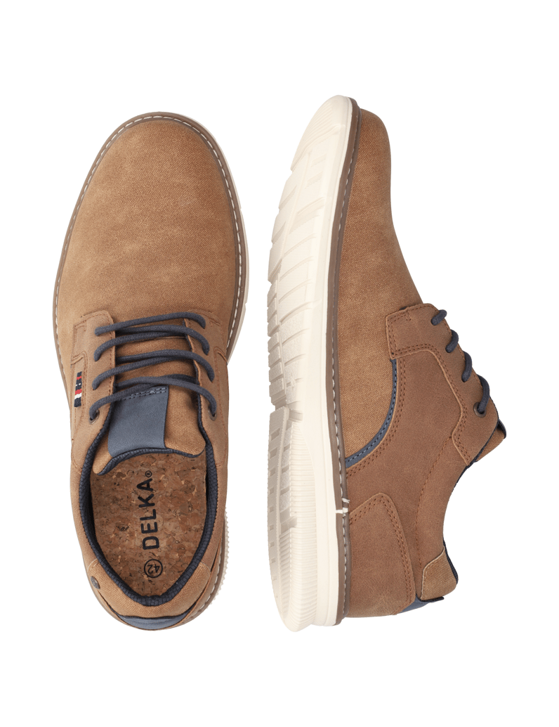 DELKA-športni-čevlji-na-vezalke-rjava