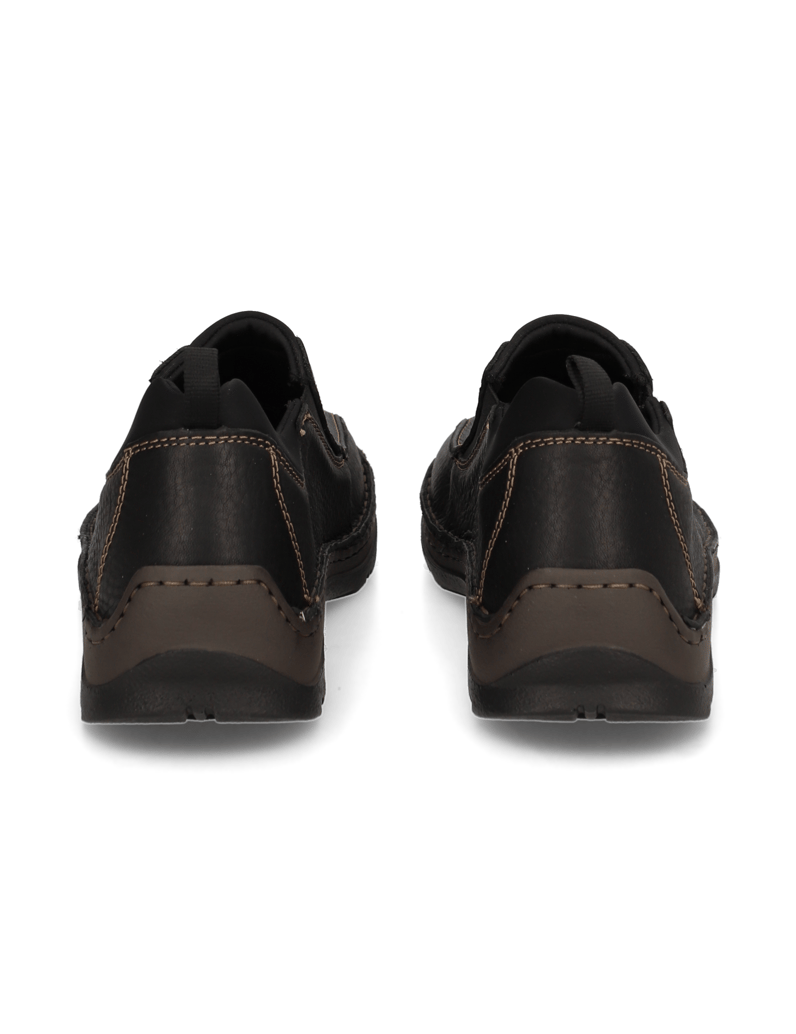 Rieker-Glattleder-Slipper-sportiv-schwarz