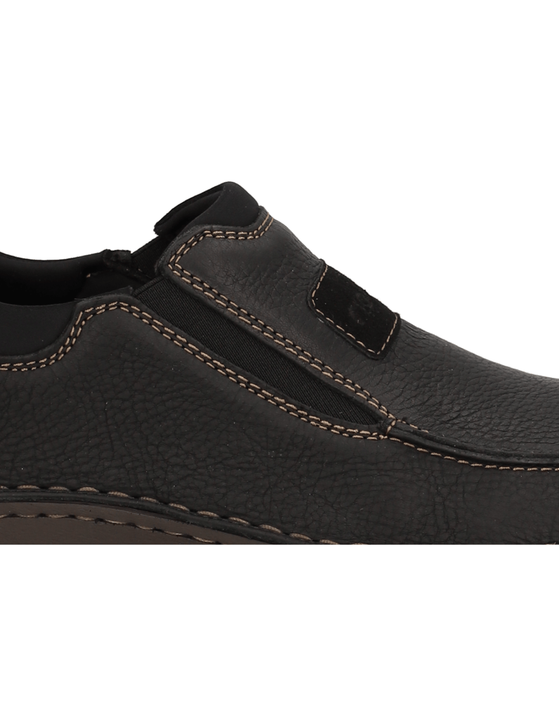 Rieker-Glattleder-Slipper-sportiv-schwarz