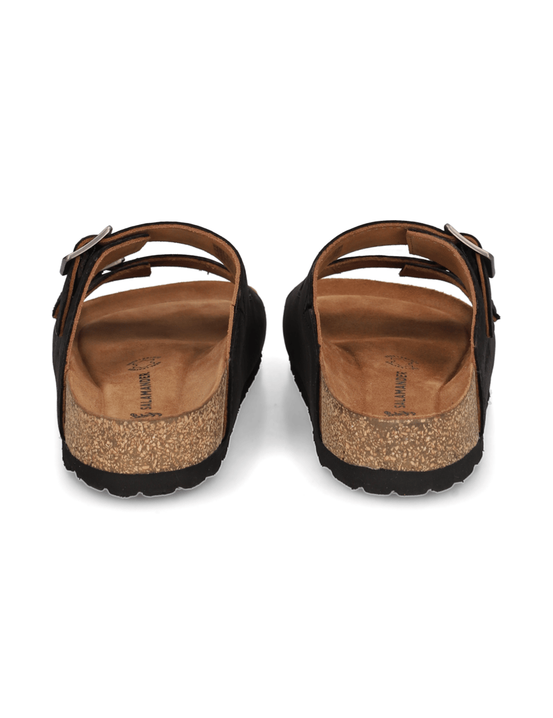 Salamander-hladká-kůže-pantofle-černá