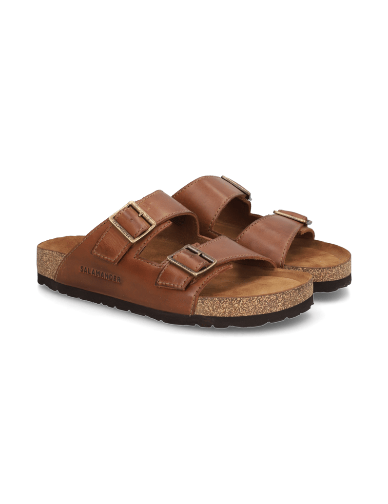 Salamander-hladká-kůže-pantofle-černá