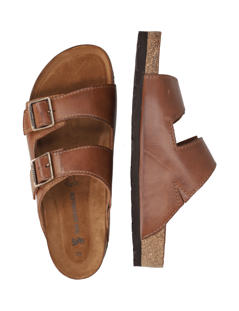 Salamander-hladká-kůže-pantofle-černá