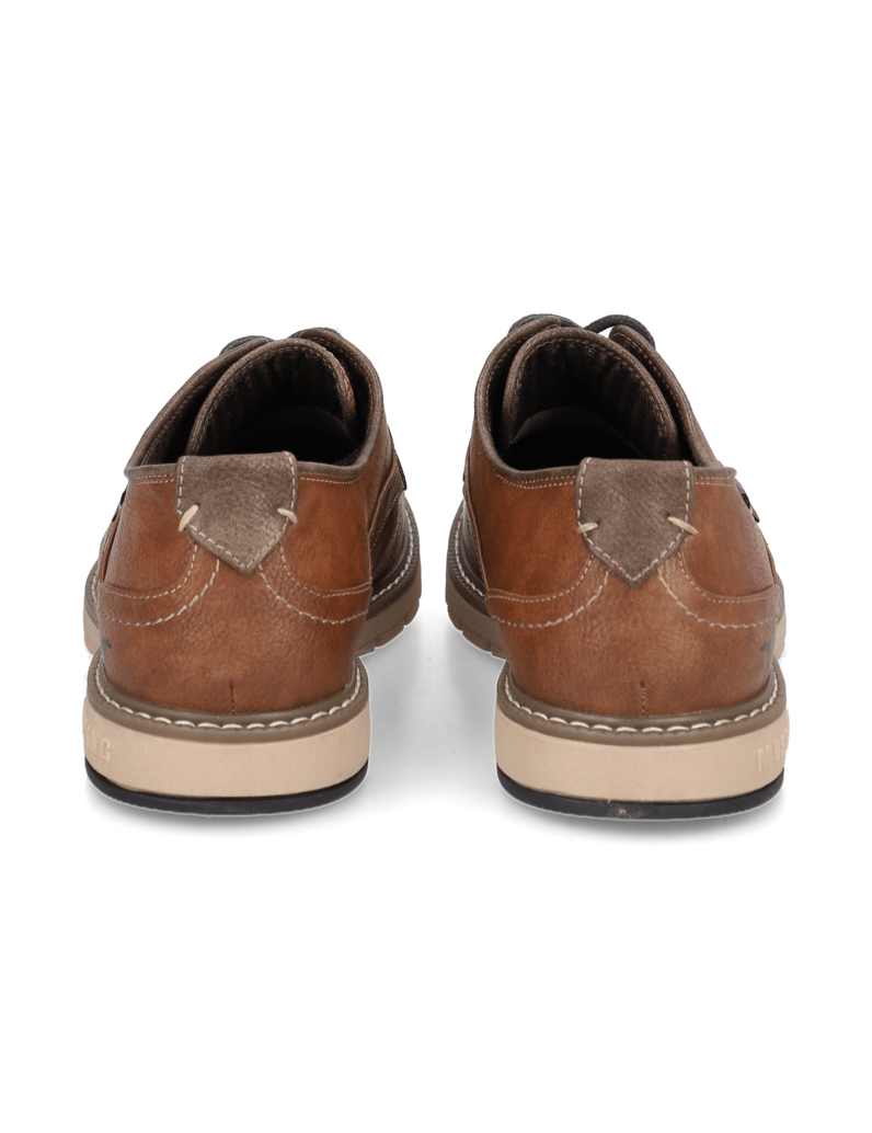 Mustang-čevlji-na-vezalke-konjak