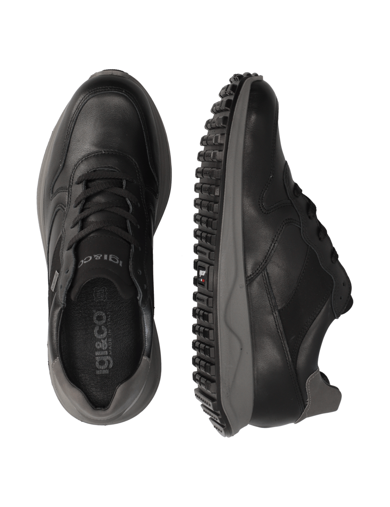 IGI&CO-hladká-kůže-sportovní-polobotky-šedá