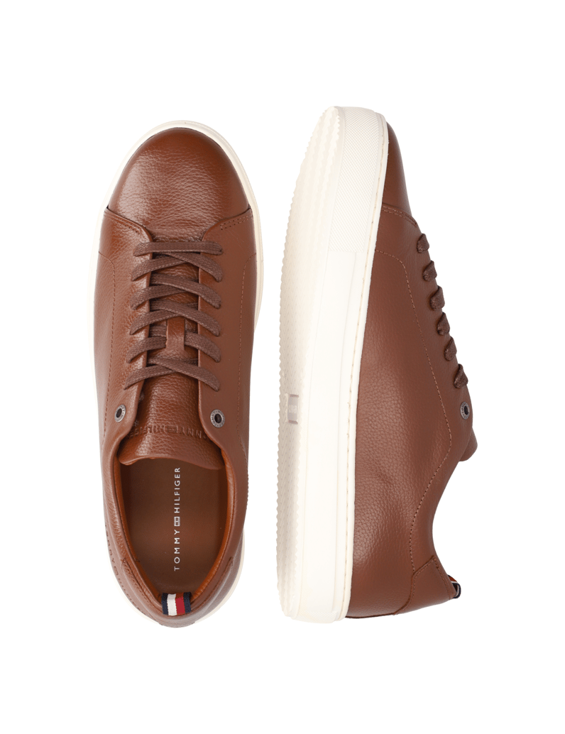 Tommy-Hilfiger-PREMIUM-CUPSOLE-GRAINED-LTH-černá