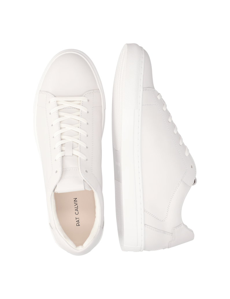 Pat-Calvin-Glattleder-Sneaker-weiss