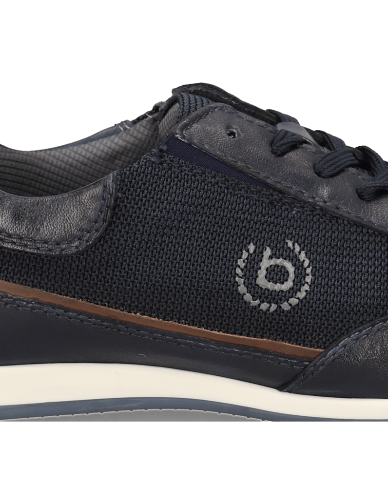 BUGATTI-Lederkombination-Schnürer-sportiv-cognac