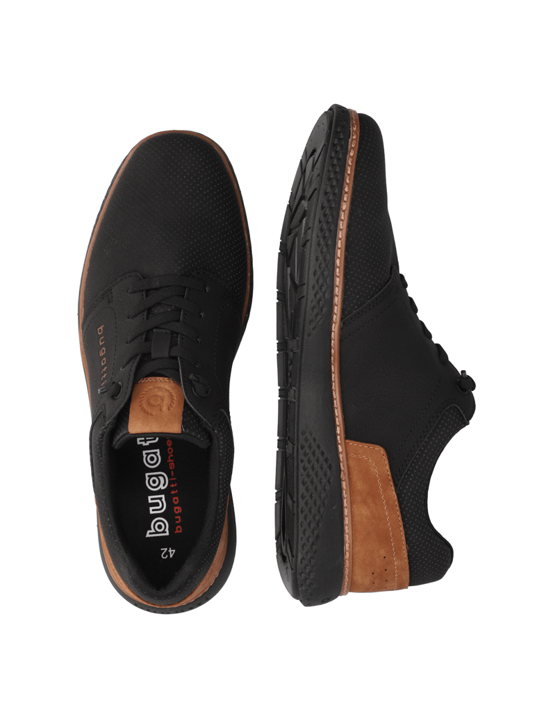 BUGATTI-DENIM-sportová-šnurovacia-obuv-čierna