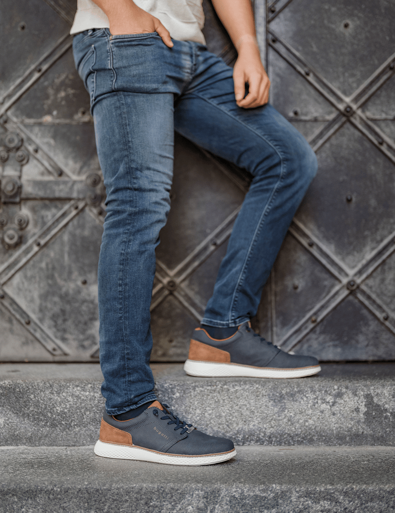 BUGATTI-DENIM-sportová-šnurovacia-obuv-čierna