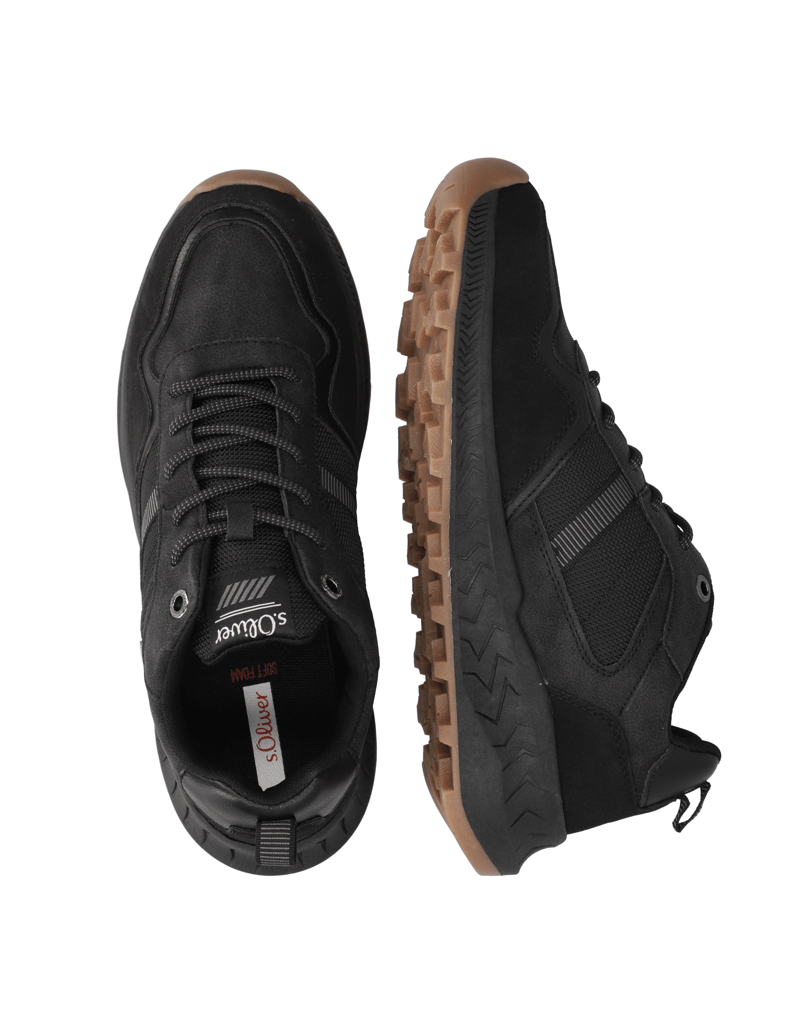 S.Oliver-Imitácia-kože-tenisky-černá