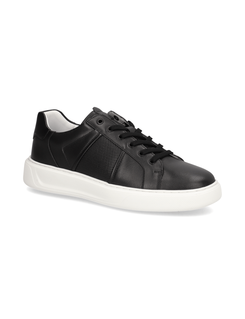 Pat-Calvin-Glattleder-Sneaker-schwarz