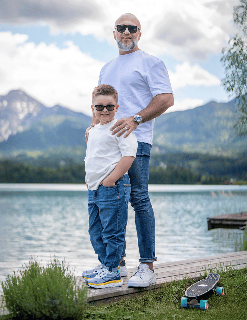 Pat-Calvin-hladká-kůže-tenisky-hnědá