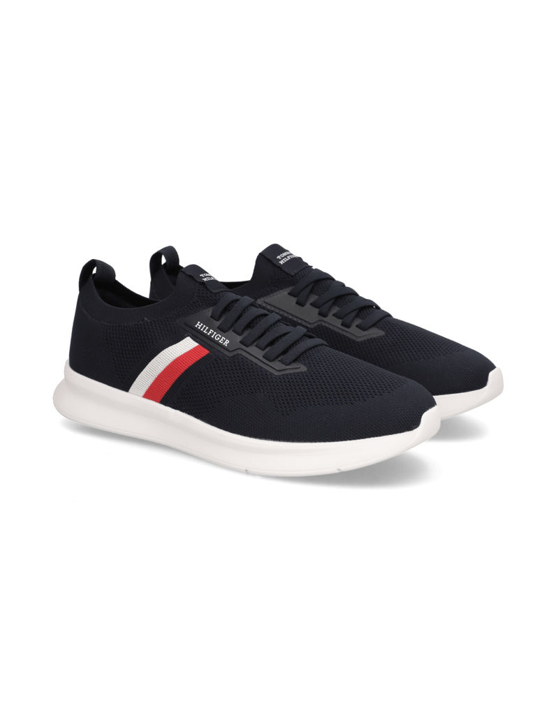 Tommy-Hilfiger-LIGHTWEIGHT-KNITTED-RUNNER-modra