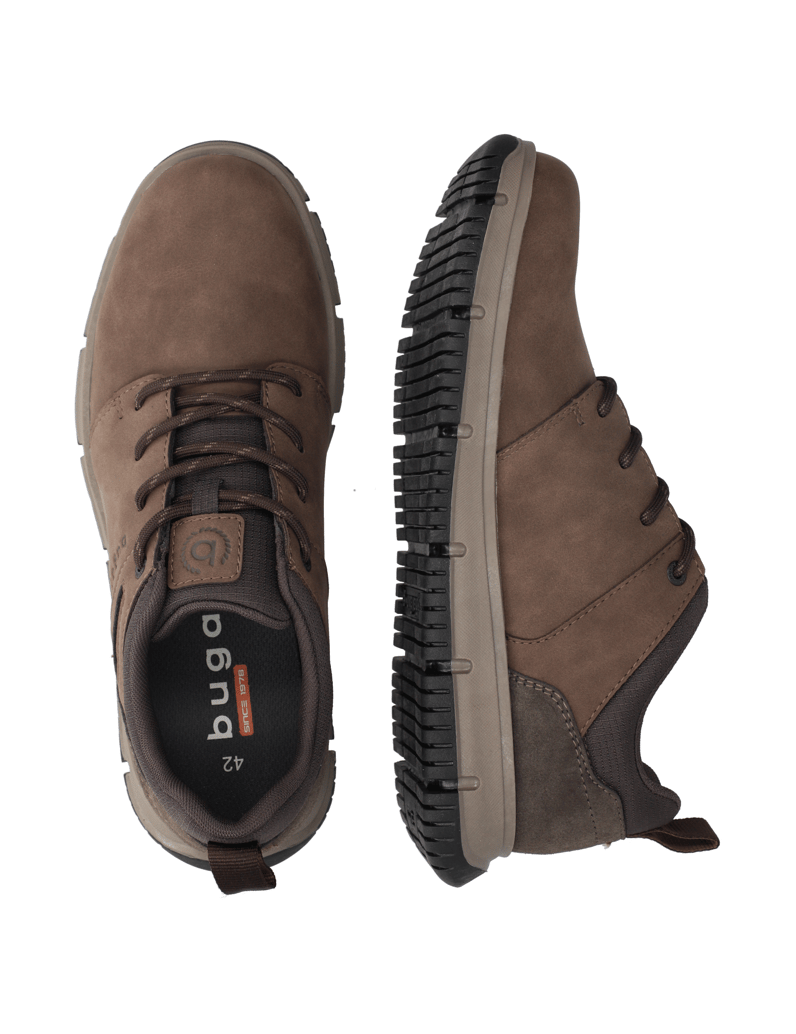 BUGATTI-DENIM-športni-čevlji-na-vezalke-rjava