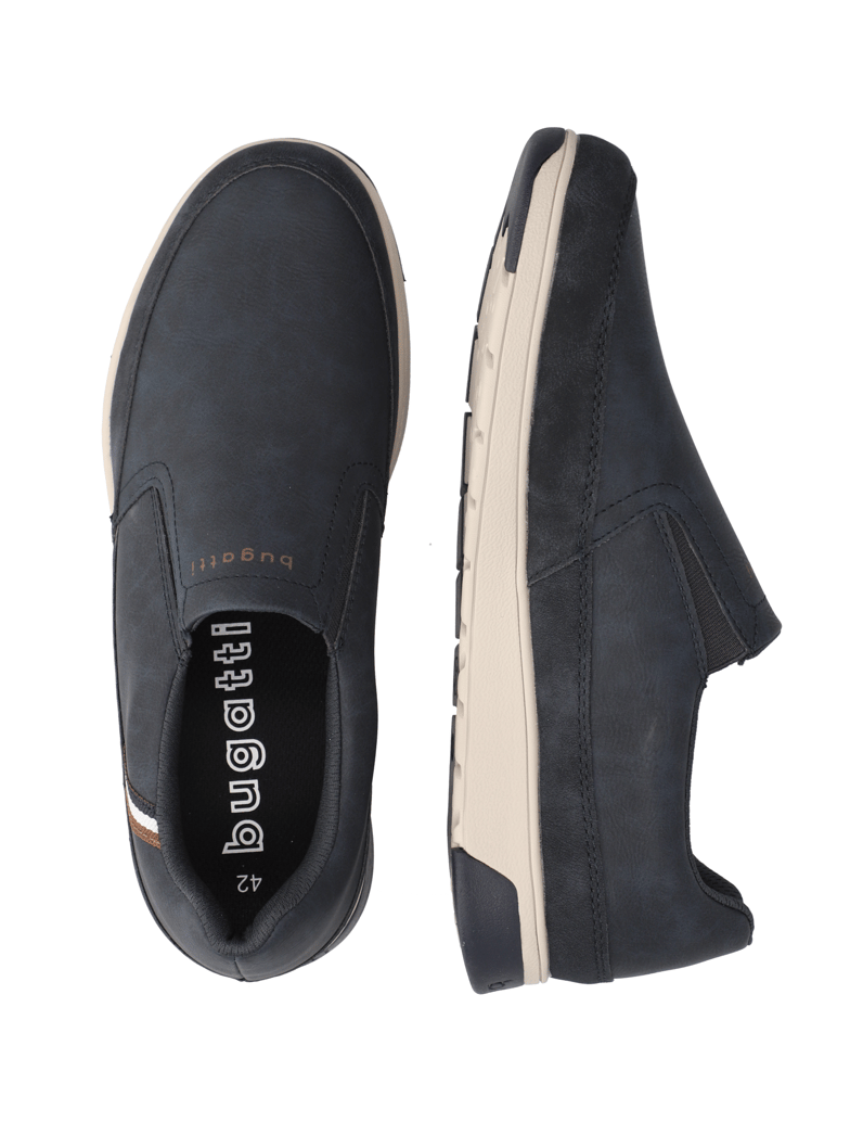 BUGATTI-DENIM-imitácia-kože-klasická-nazúvacia-obuv-modrá