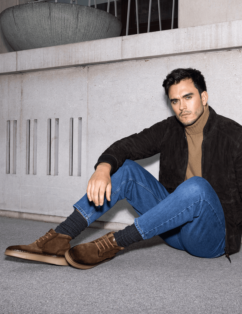 Pat-Calvin-Veloursleder-Sneaker-Mid-Cut-braun