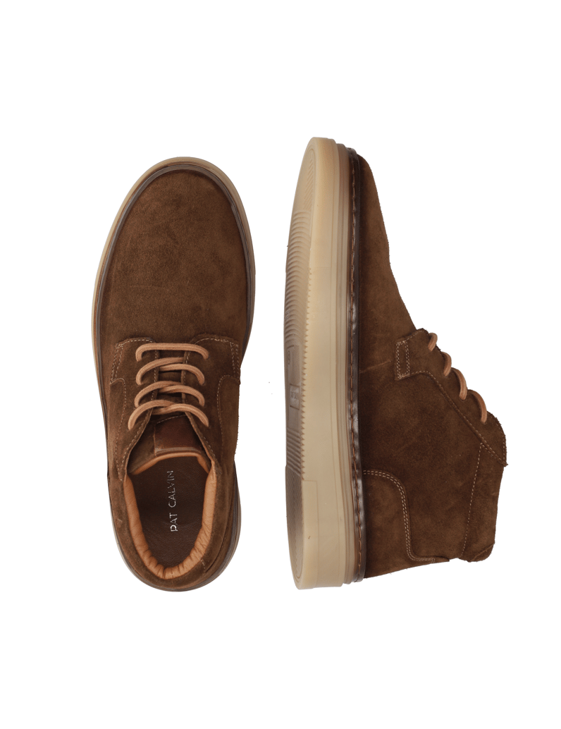 Pat-Calvin-Veloursleder-Sneaker-Mid-Cut-braun