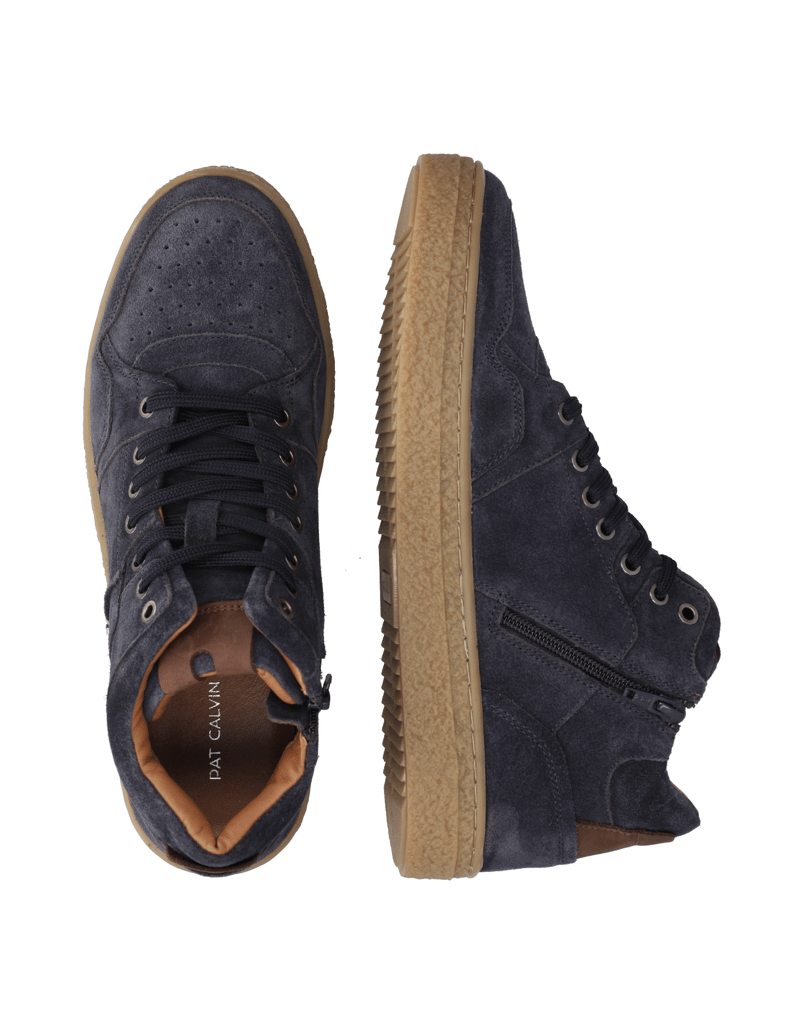 Pat-Calvin-Veloursleder-Sneaker-Mid-Cut-grau