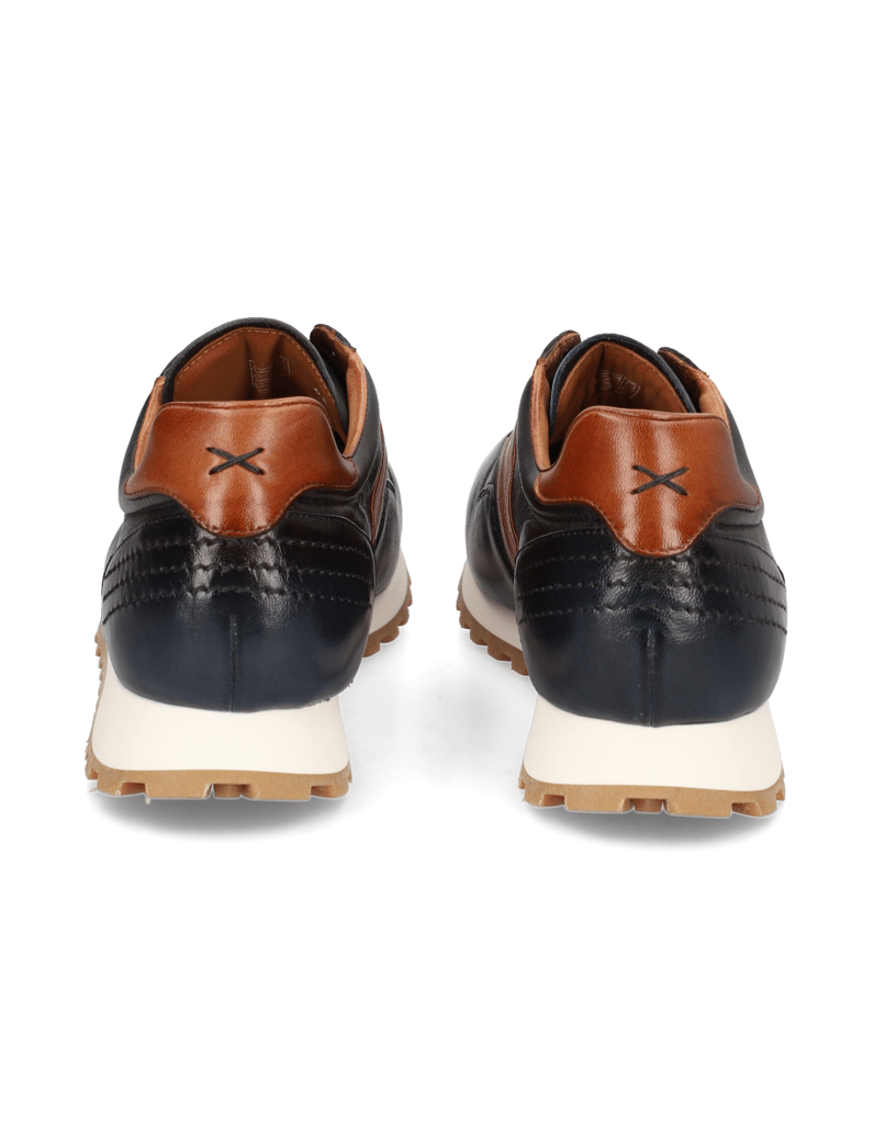 D.H.Pollak-Glattleder-Schnürer-sportiv-braun