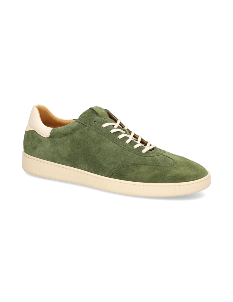Rolando-Sturlini-Veloursleder-Sneaker-weiss
