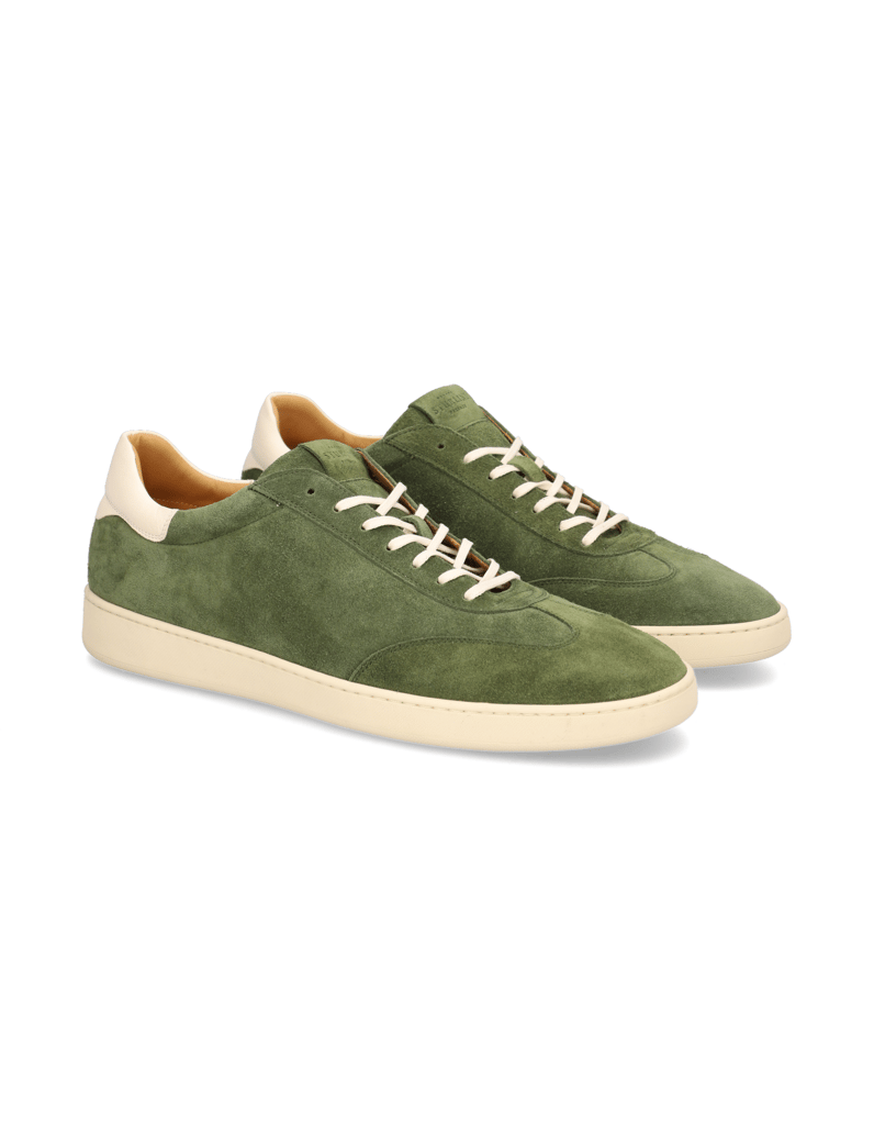 Rolando-Sturlini-Veloursleder-Sneaker-weiss