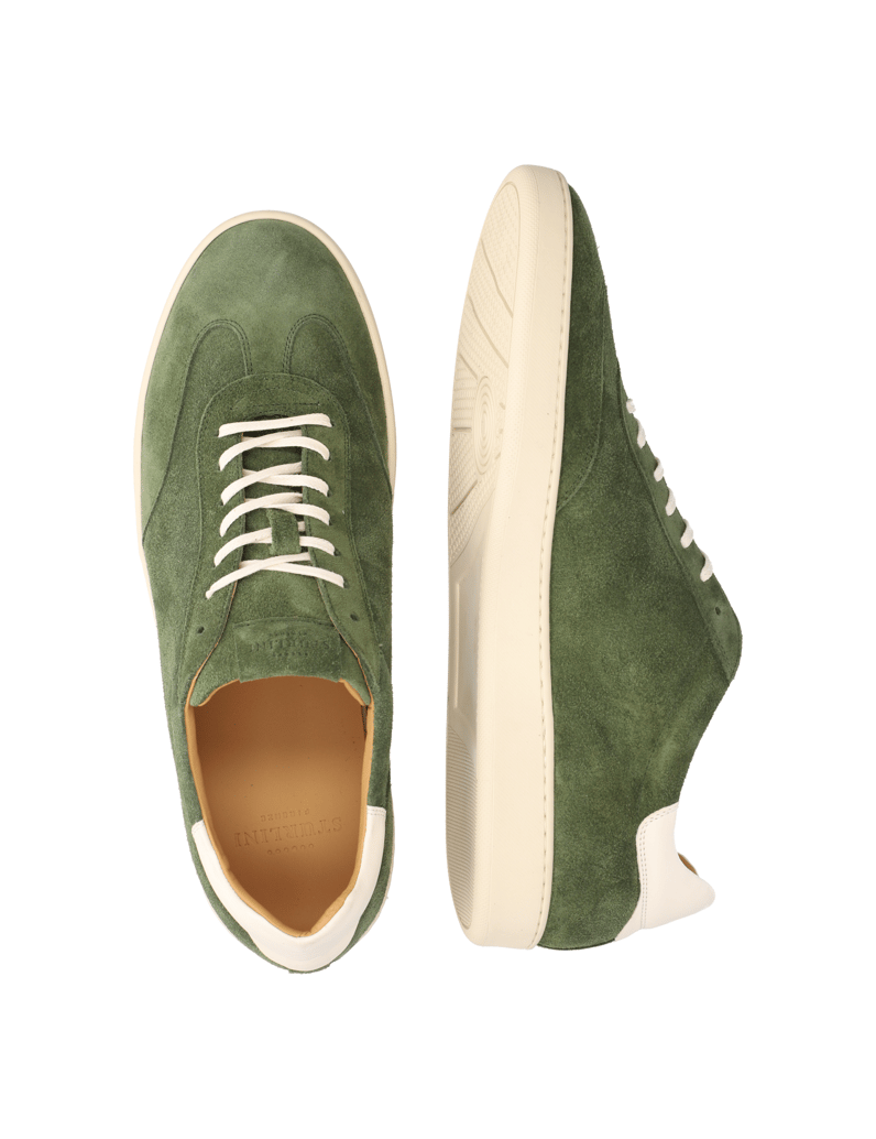 Rolando-Sturlini-Veloursleder-Sneaker-weiss