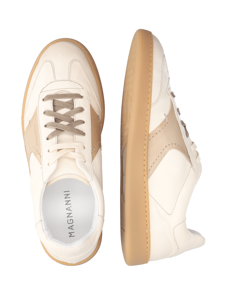 Magnanni-Glattleder-Sneaker-weiss