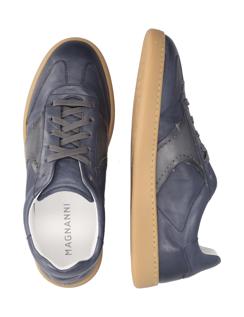 Magnanni-Glattleder-Sneaker-weiss