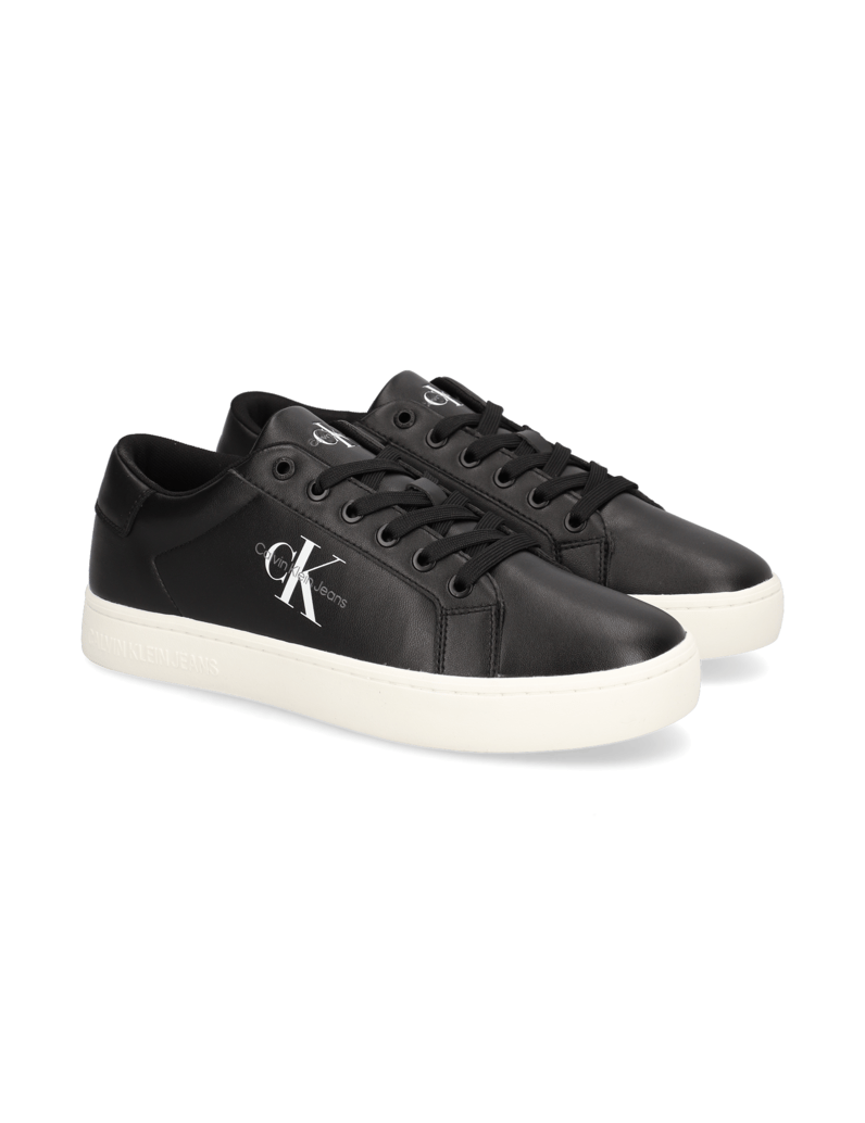 CALVIN-KLEIN-JEANS-CLASSIC-CUPSOLE-LACEUP-LOW-LTH-schwarz