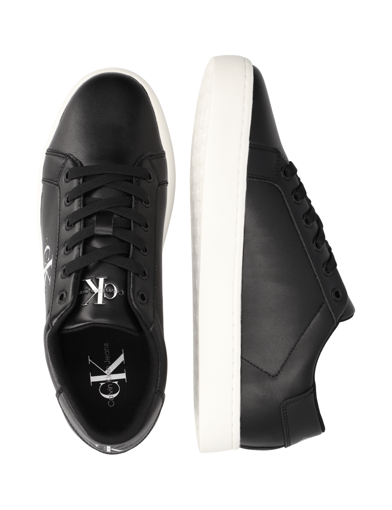 CALVIN-KLEIN-JEANS-CLASSIC-CUPSOLE-LACEUP-LOW-LTH-schwarz