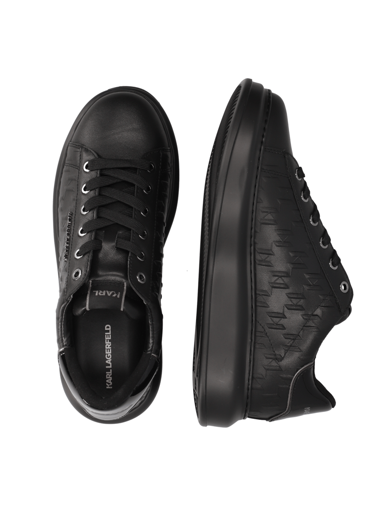 KARL-LAGERFELD-KAPRI-MENS-Monogram-Emboss-Lo-Lace-schwarz