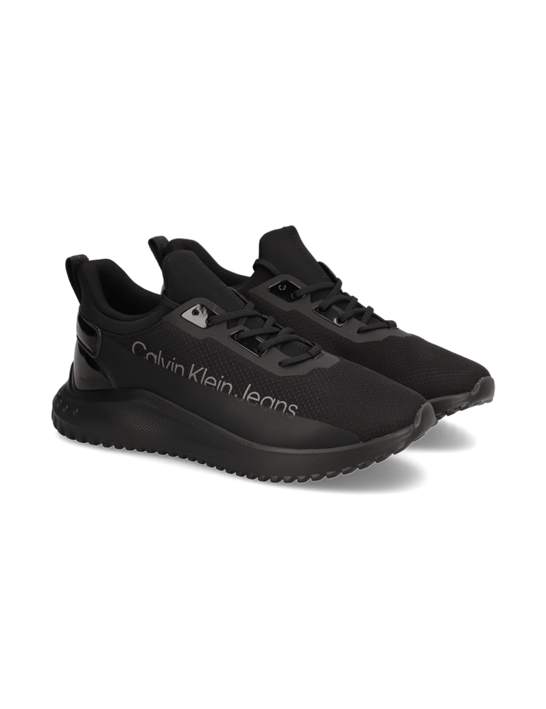 CALVIN-KLEIN-JEANS-EVA-RUN-SLIPON-LACE-MIXIN-LUM-schwarz
