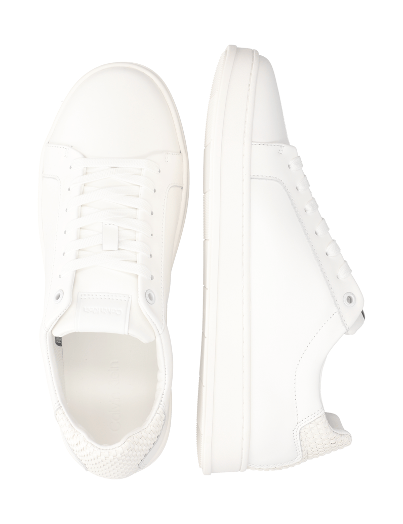 CALVIN-KLEIN-JEANS-LOW-TOP-LACE-UP-WOVEN-biela