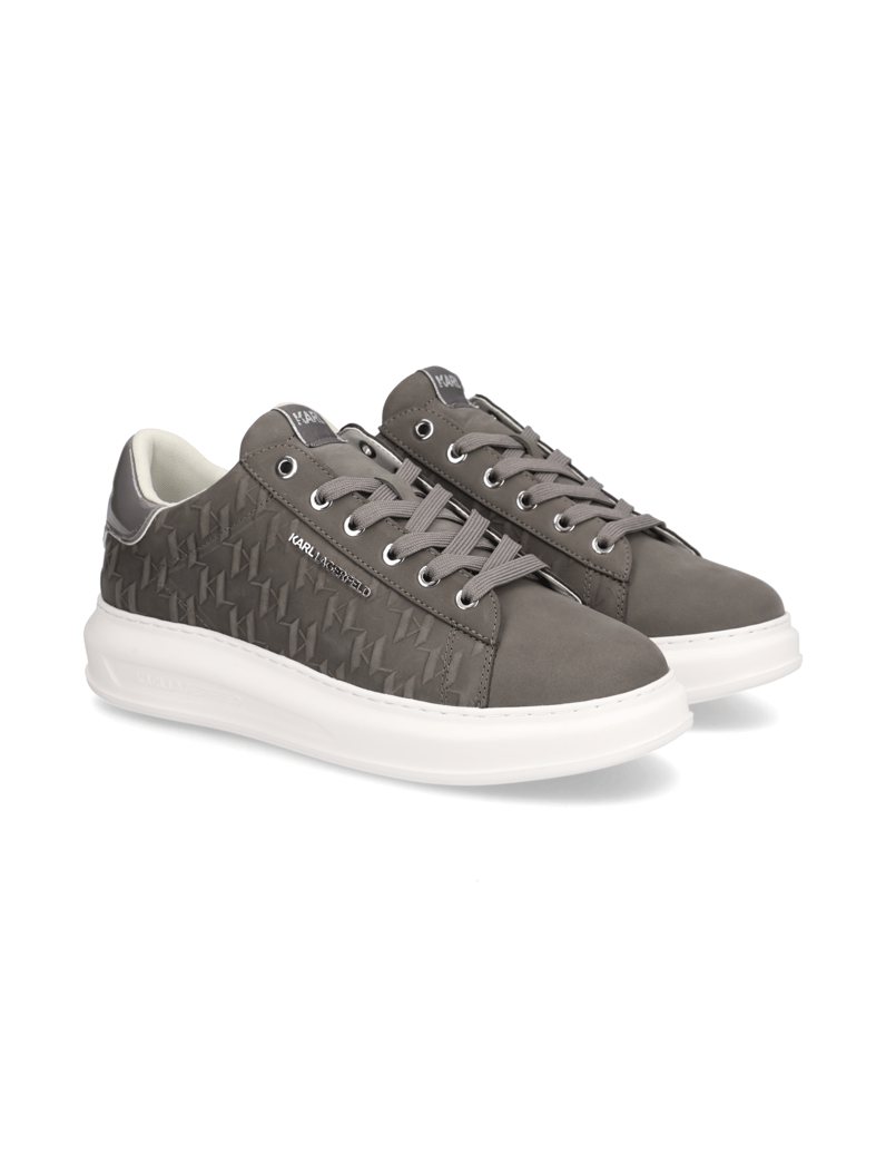 KARL-LAGERFELD-KAPRI-MENS-Monogram-Emboss-Lo-šedá