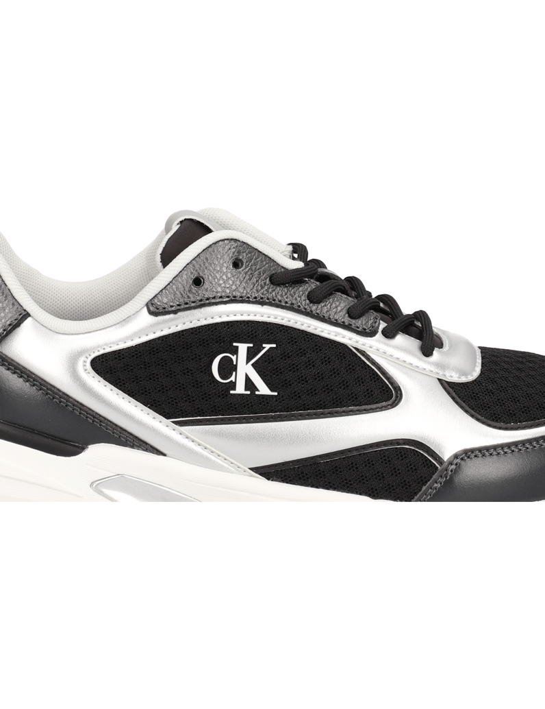 CALVIN-KLEIN-JEANS-HIKE-RUNNER-LACEUP-MESH-MIX-MET-črna