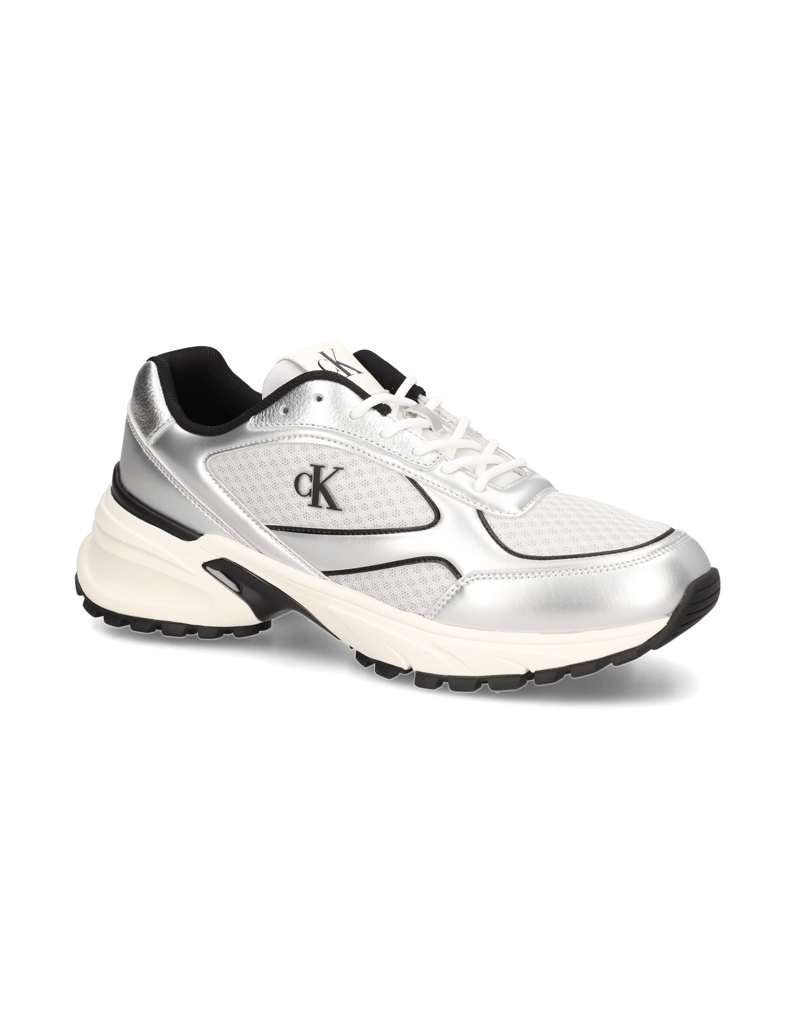 CALVIN-KLEIN-JEANS-HIKE-RUNNER-LACEUP-MESH-MIX-MET-črna