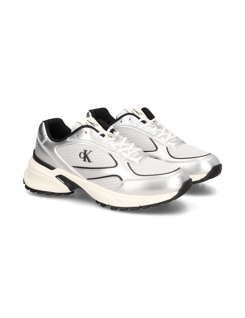 CALVIN-KLEIN-JEANS-HIKE-RUNNER-LACEUP-MESH-MIX-MET-črna