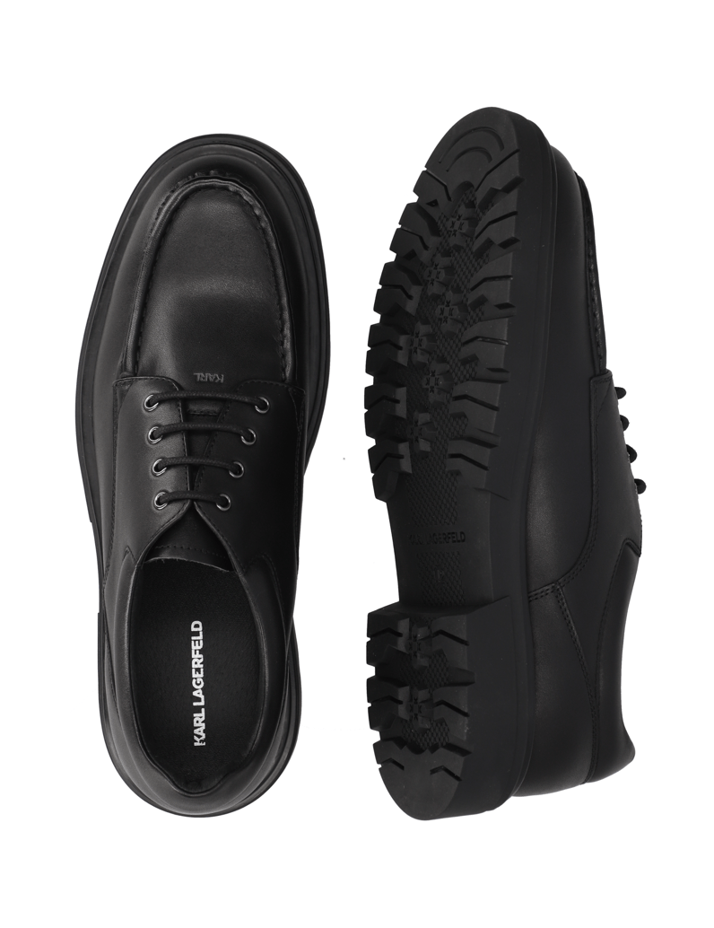 KARL-LAGERFELD-KOBY-LUG-ZIP-SHOE-črna