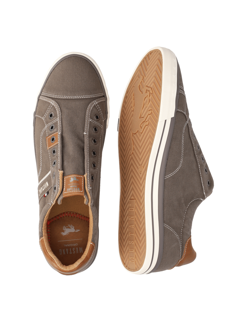 Mustang-športni-čevlji-na-vezalke-siva