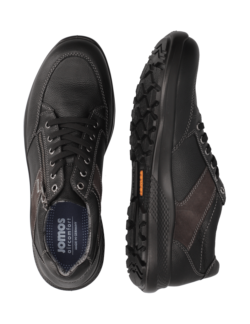 Jomos-hladká-kůže-sportovní-polobotky-černá