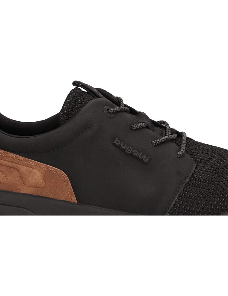 BUGATTI-DENIM-Textil-Schnürer-sportiv-schwarz