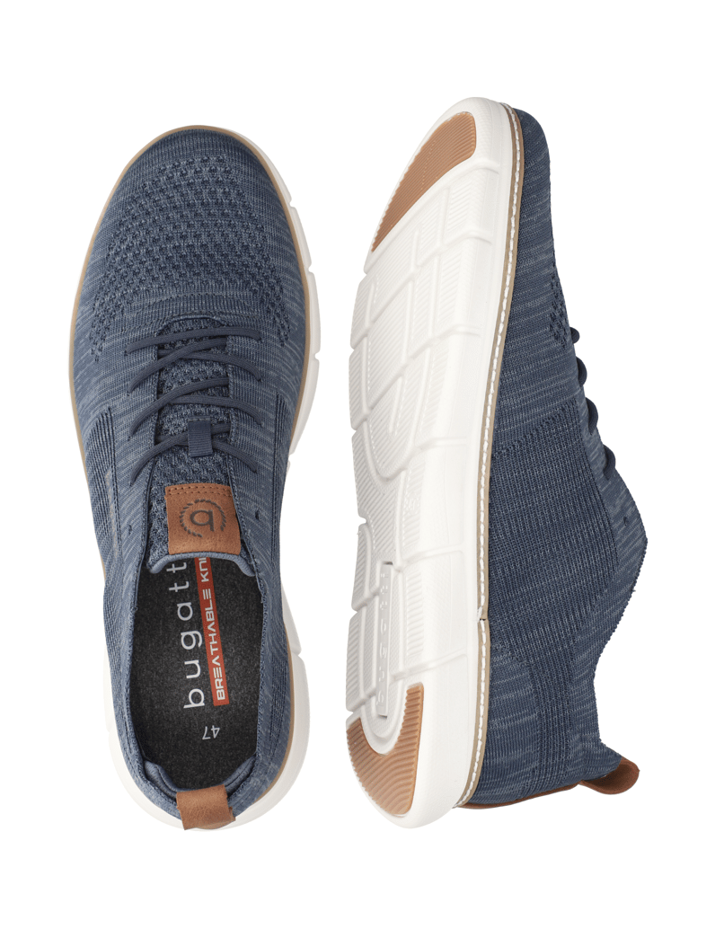 BUGATTI-DENIM-Textil-Schnürer-sportiv-grau