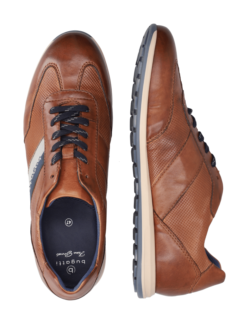 BUGATTI-DENIM-Schnürer-sportiv-cognac