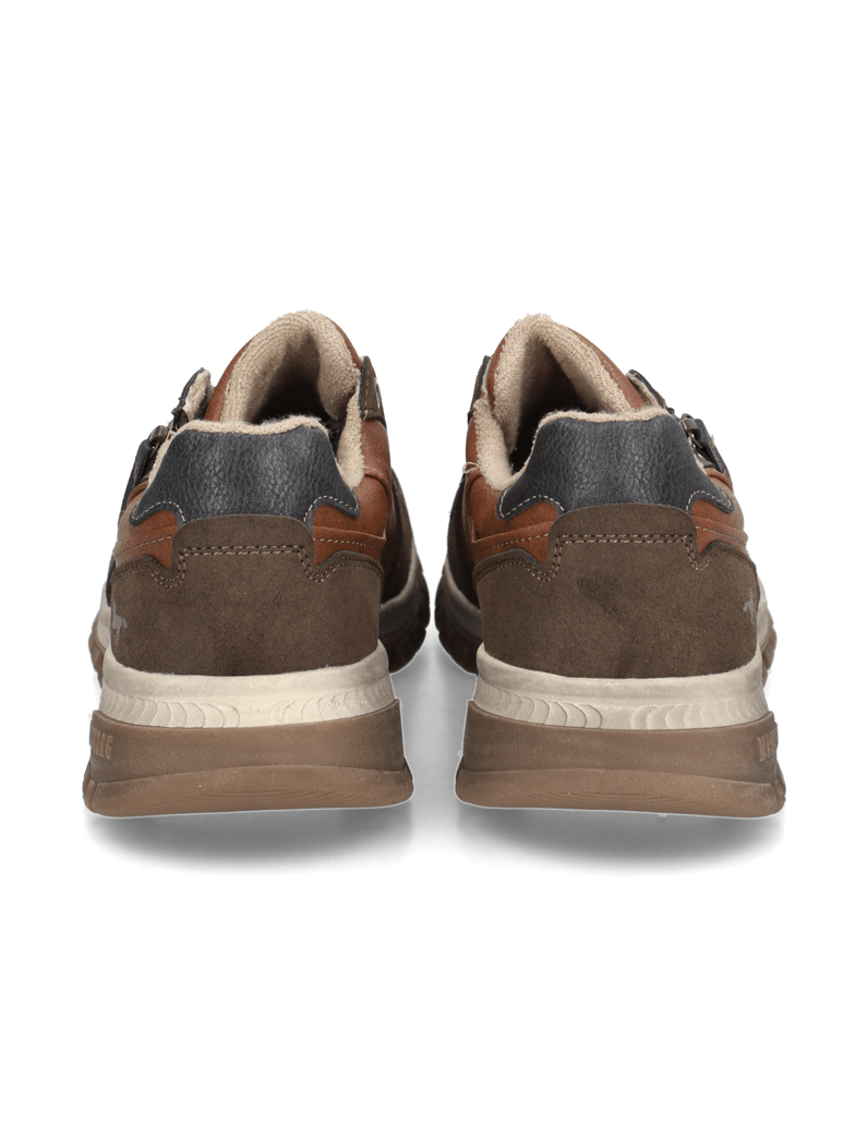 Mustang-imitácia-kože-Športová-šnurovacia-o-hnedá