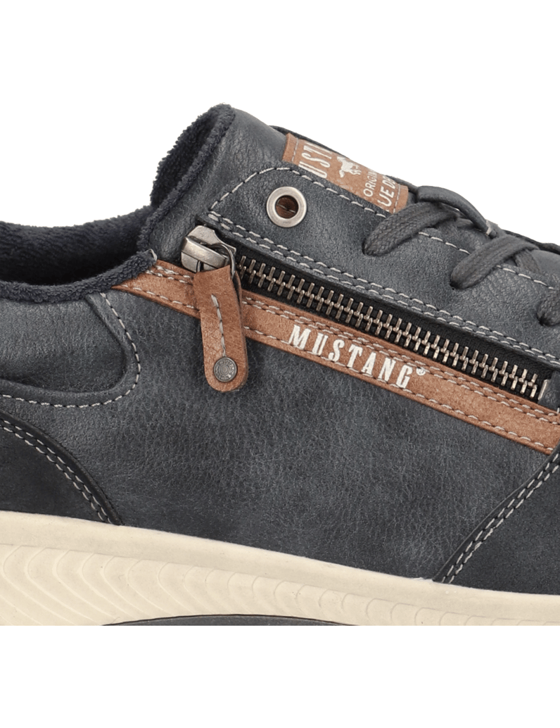 Mustang-imitácia-kože-Športová-šnurovacia-o-hnedá