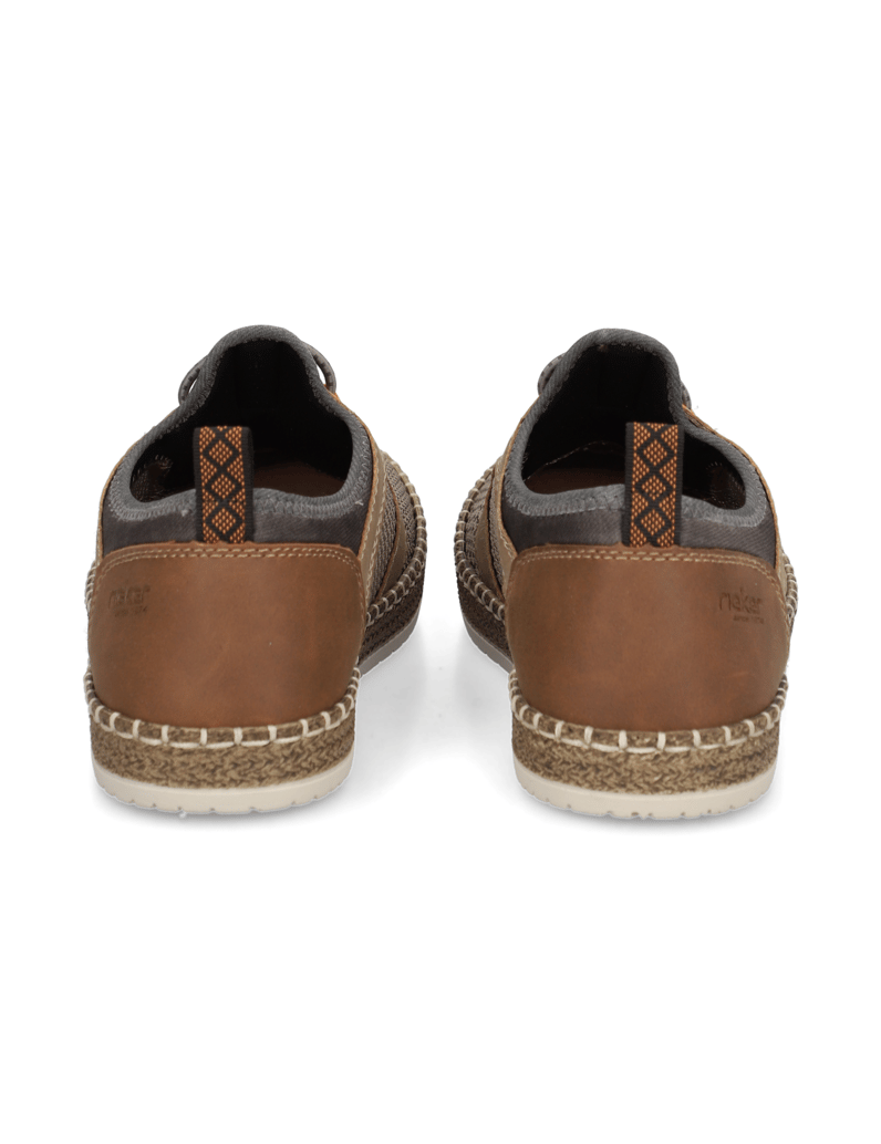 Rieker-tekstil-športni-čevlji-na-vezalke-rjava