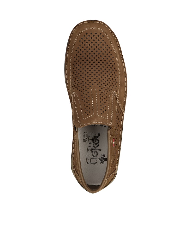 Rieker-sportovní-nazouvací-boty---velur-hnědá