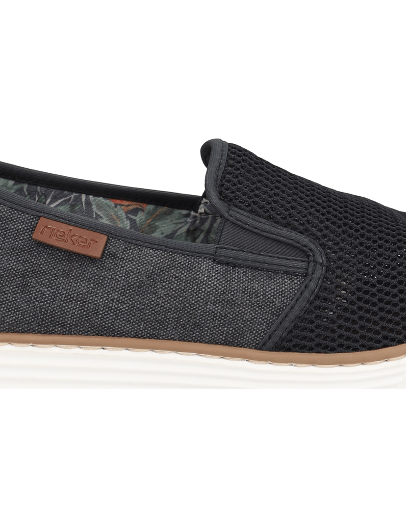 Rieker-nazouvací-boty---textil-modrá