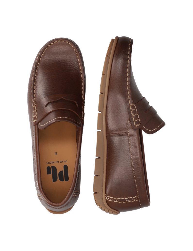 Pius-Gabor-Glattleder-Mokassin-braun