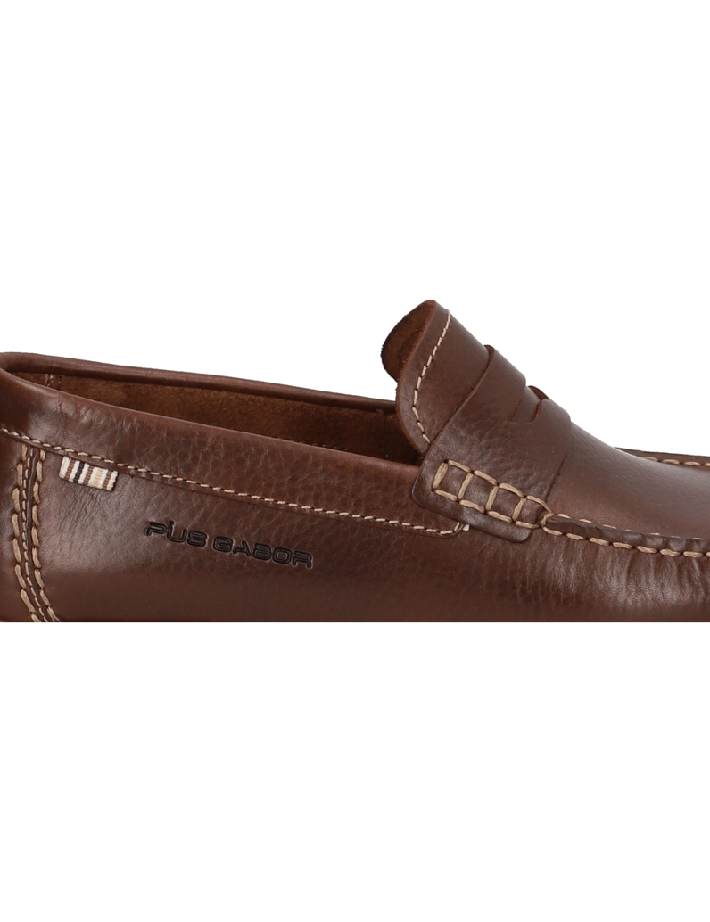 Pius-Gabor-Glattleder-Mokassin-braun
